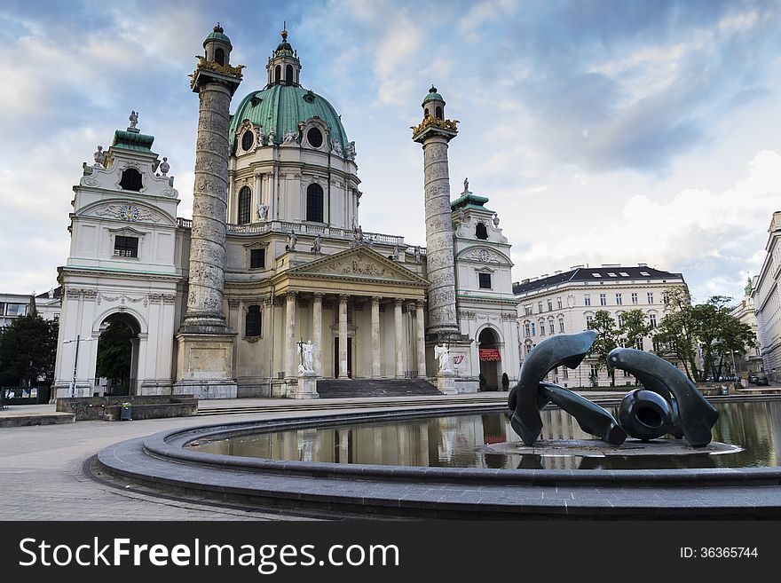 St. charles cathedral in wien, austria