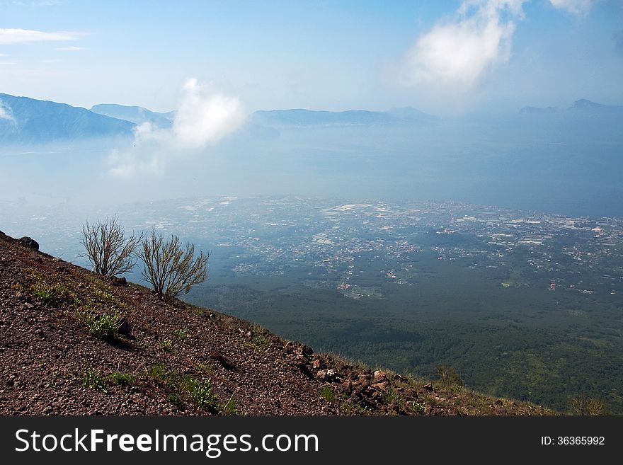 View from Vesuvius, Italy