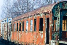 Old Railway Wagon Royalty Free Stock Images Old Railway Wagon Royalty Free Stock Images