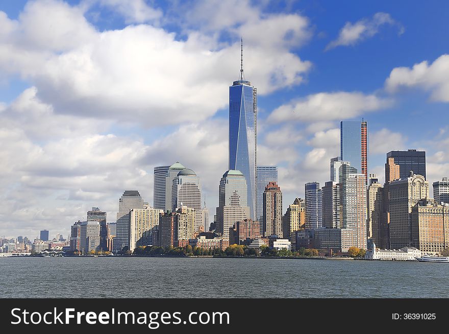 View over Manhattan from Staten Island