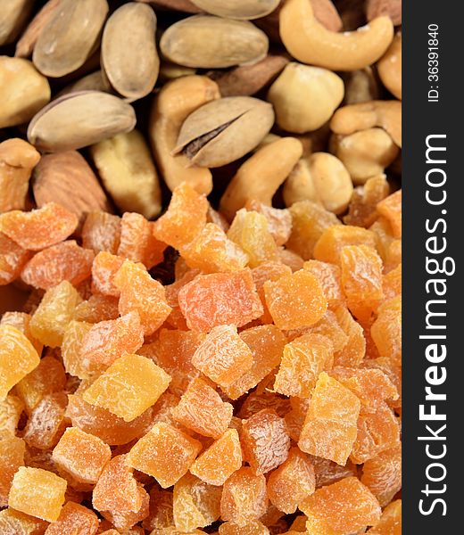 Mixed Nuts And Dried Apricots