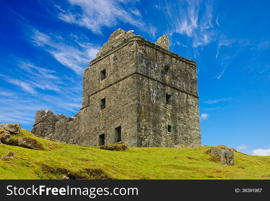 Ruins of Carnasserie Castle, in western Scotland