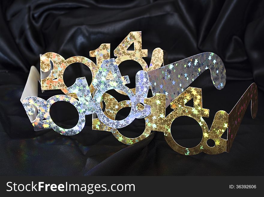 2014 New Years Eve Party cardboard glasses. 2014 New Years Eve Party cardboard glasses