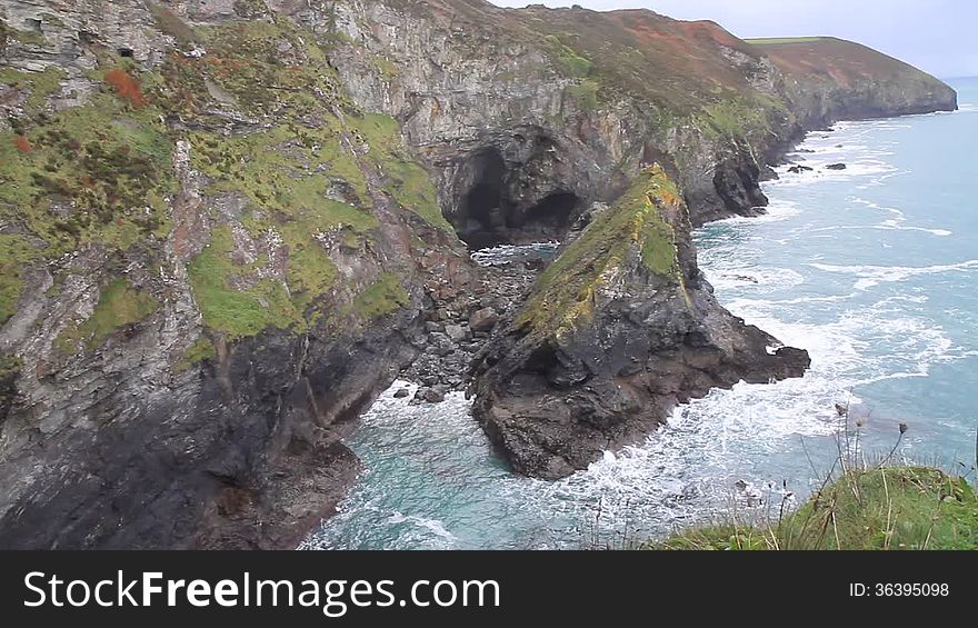 UK Cornish Coast At St Agnes Cornwall In Autumn