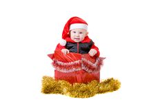 Happy Infant In Box 1 Royalty Free Stock Images Happy Infant In Box 1 Royalty Free Stock Images