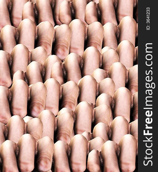 An abstract background pattern made out of duplicated fingers on hands. An abstract background pattern made out of duplicated fingers on hands.