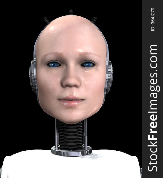 An image of a technologically robotic women. An image of a technologically robotic women.