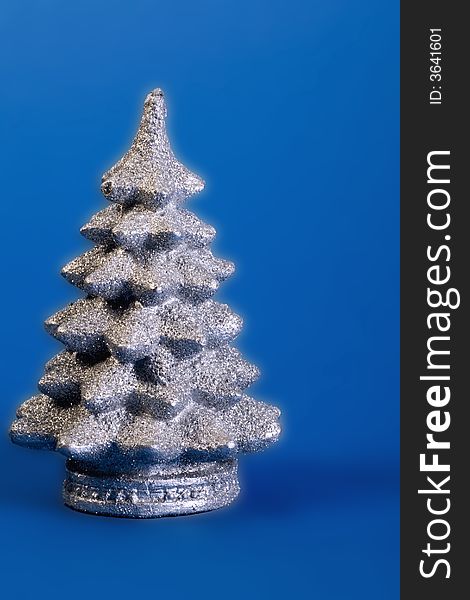 Sparkle single silver christmas tree