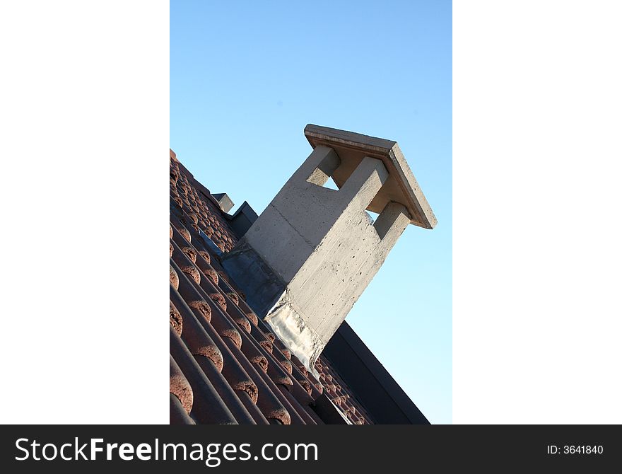 A visual of a red roof