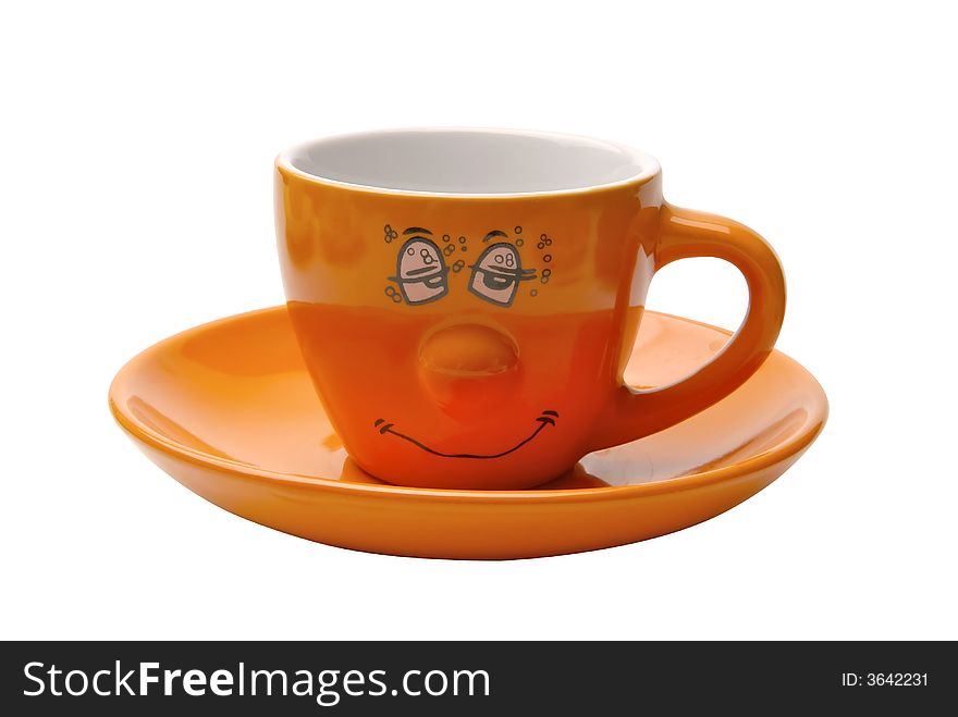 Ridiculous coffee cups with a smile. Ridiculous coffee cups with a smile