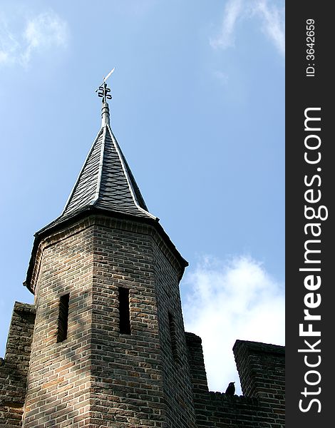 This tower is part of a century-old town wall in the dutch town of Amersfoort. This tower is part of a century-old town wall in the dutch town of Amersfoort.