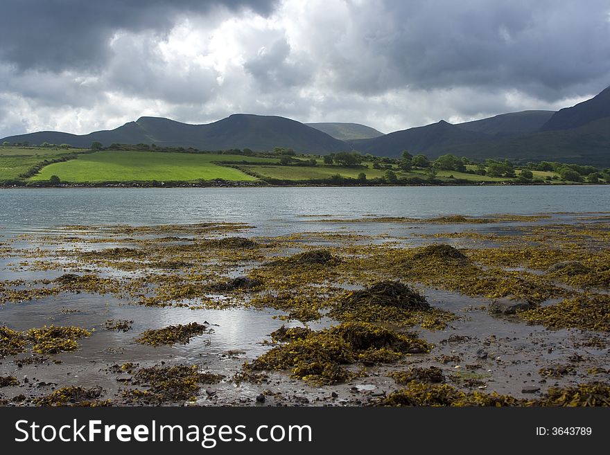 Storm brewing across bay in Ireland. Storm brewing across bay in Ireland