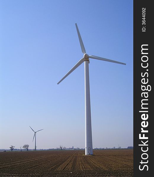 Wind turbines on a windfarm at Winterton in Norfolk