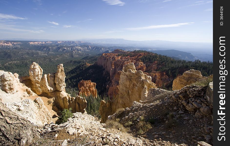 Scenic view of Bryce Canyon National Park, Utah