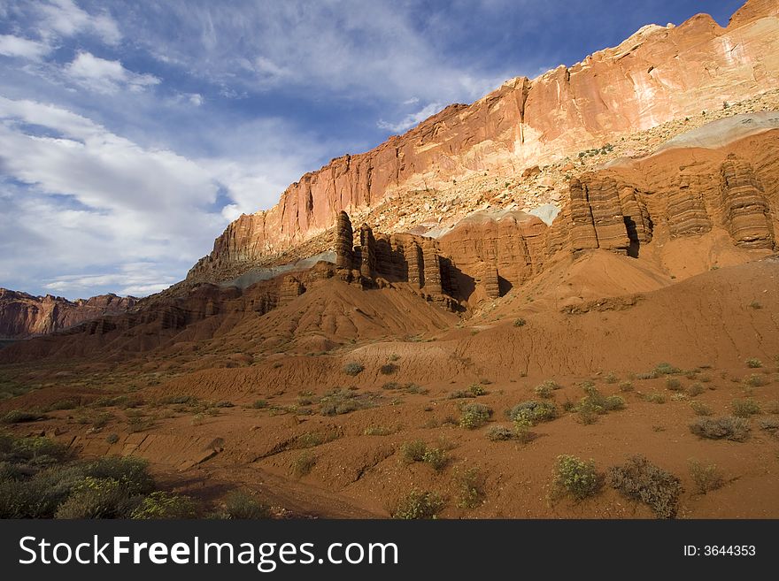 Scenic views of Capitol Reef National Park