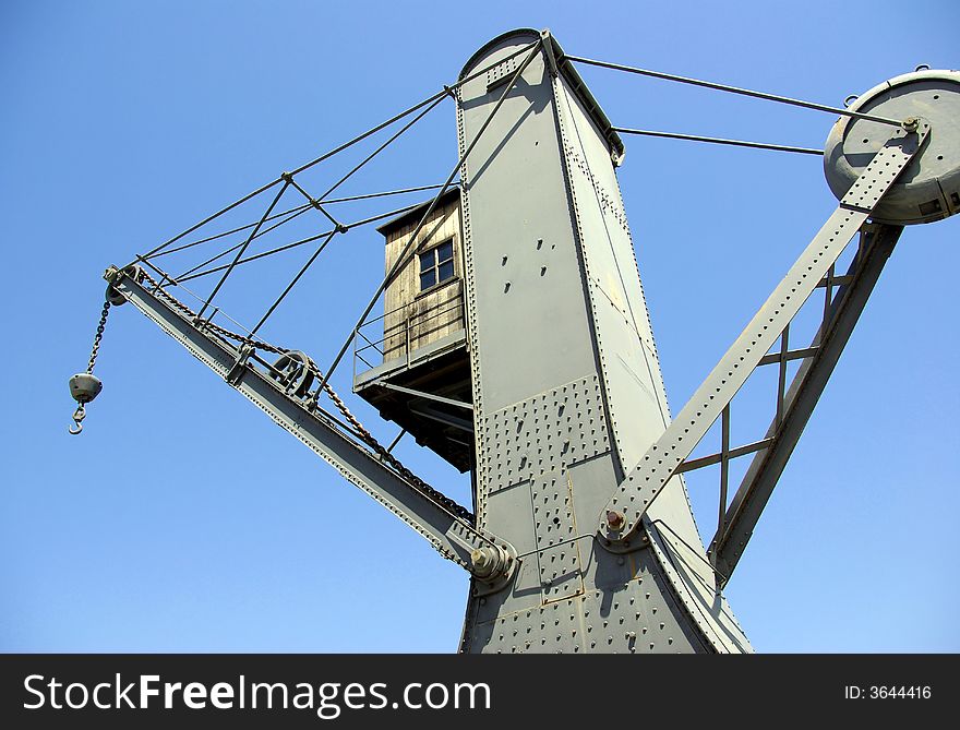 Ancient crane, Genoa, Italy