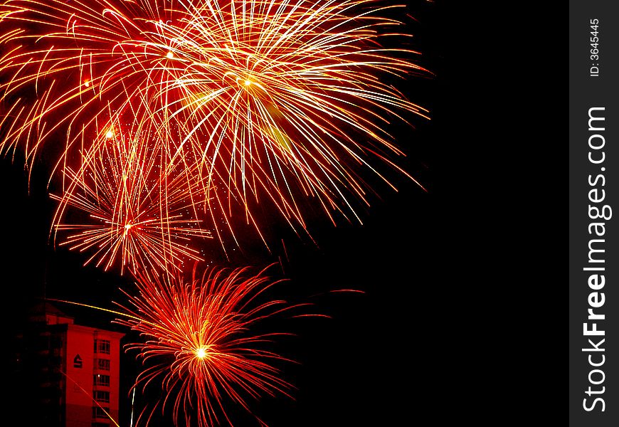 Beauty fireworks night  Catharine firecrackers
