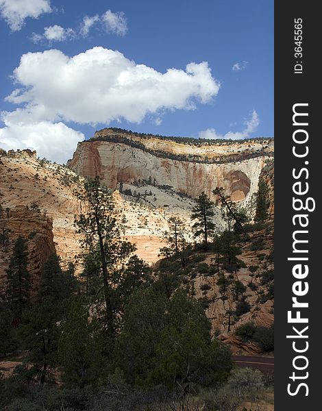 Scenic views of Zion National Park, USA