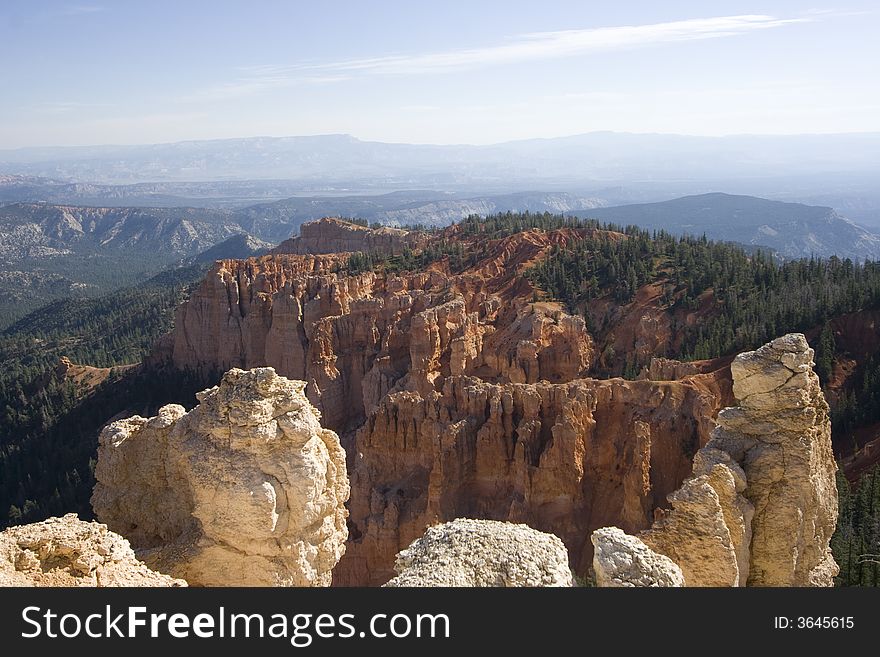 Scenic view of Bryce Canyon National Park, Utah