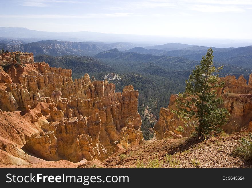 Scenic view of Bryce Canyon National Park, Utah