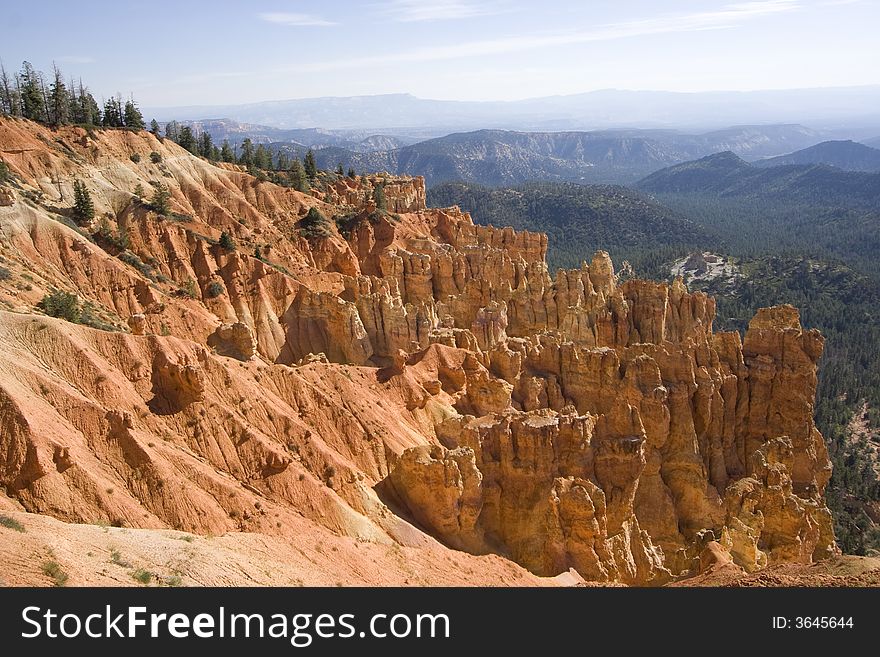 Scenic view of Bryce Canyon National Park, Utah