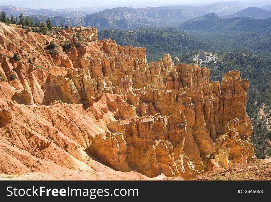 Scenic view of Bryce Canyon National Park, Utah