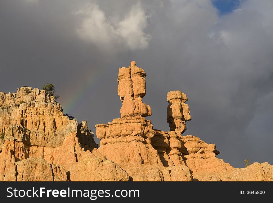 Rainbow above Dixie National Forest, Zion National Park