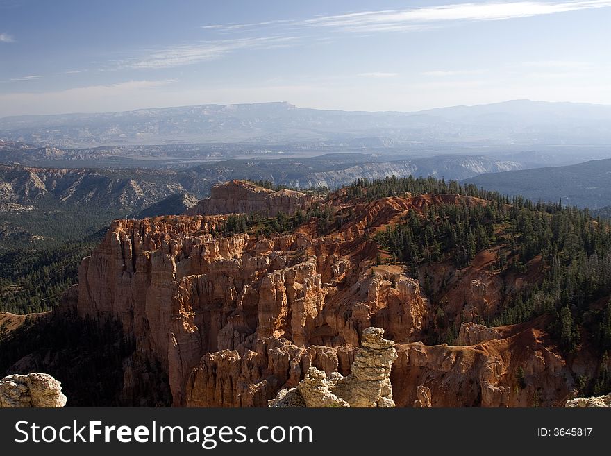 Scenic view of Bryce Canyon National Park, Utah