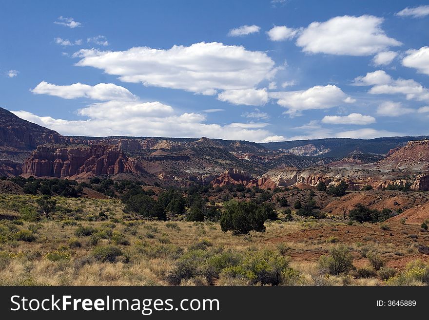 Scenic views of Capitol Reef National Park