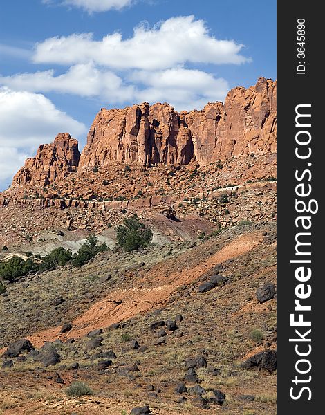 Scenic views of Capitol Reef National Park