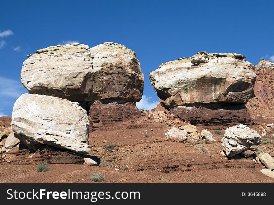 Scenic views of Capitol Reef National Park