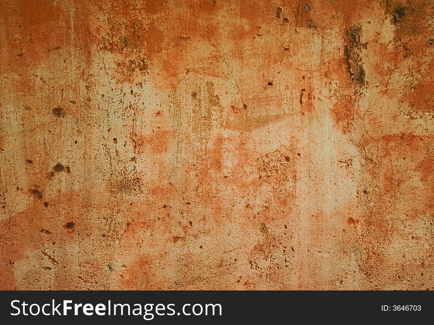 Wall of a colonial house with faded painting. Wall of a colonial house with faded painting.