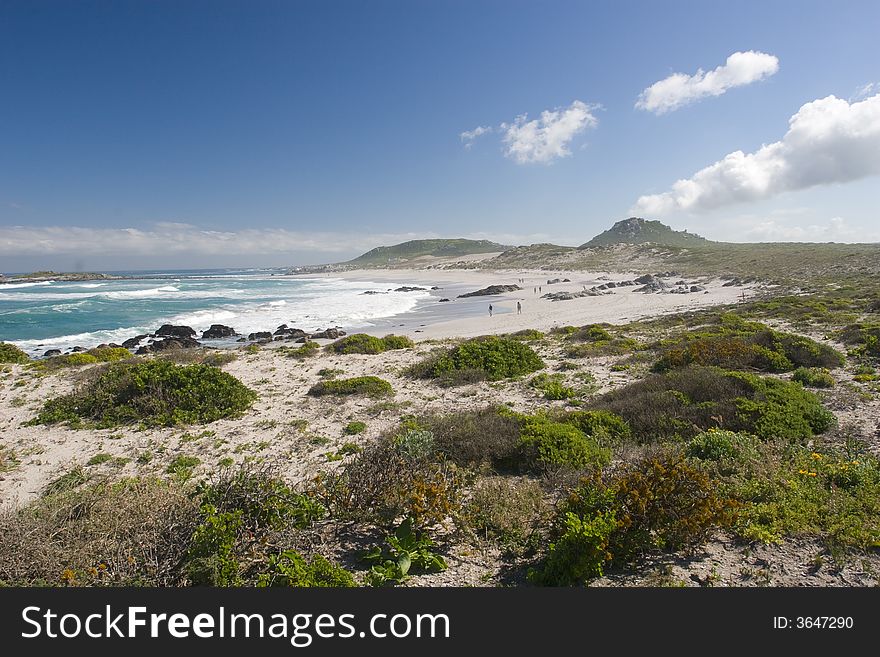 The beach and coastline at Posberg South Africa. The beach and coastline at Posberg South Africa