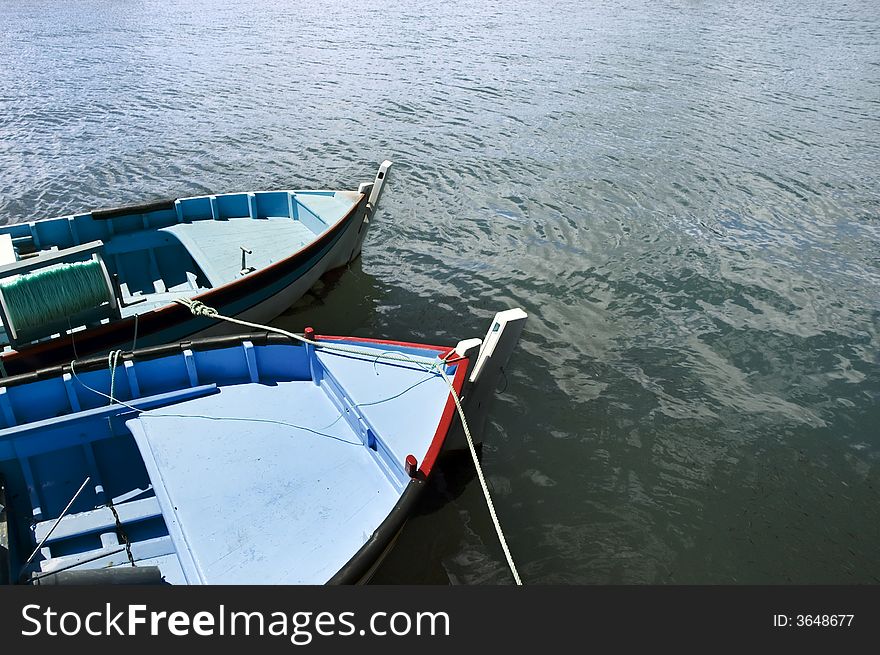 Boats moored