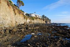 Victoria Beach Cliff Side Homes In South Laguna Beach, California. Royalty Free Stock Image Victoria Beach Cliff Side Homes In South Laguna Beach, California. Royalty Free Stock Image