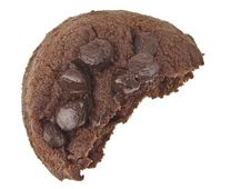 Half Chocolate Cookies Royalty Free Stock Photography