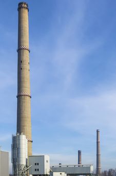 High Tower For Steam Evacuation Stock Photography High Tower For Steam Evacuation Stock Photography
