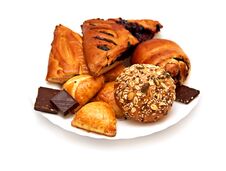 Pasty, Buns And Chocolate Royalty Free Stock Images Pasty, Buns And Chocolate Royalty Free Stock Images