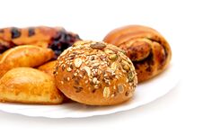 Pasty And Buns Royalty Free Stock Photography Pasty And Buns Royalty Free Stock Photography