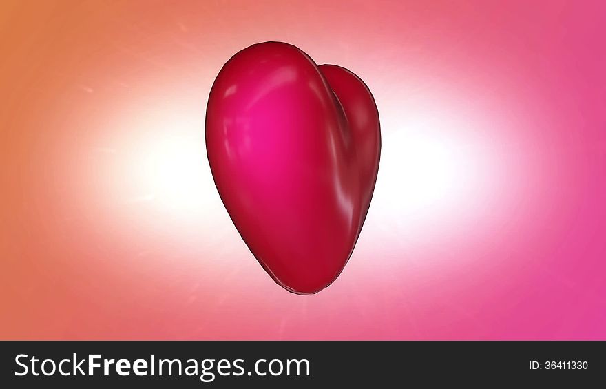 3D animation of love heart, exploding into many tiny hearts with message Be My Valentine. 3D animation of love heart, exploding into many tiny hearts with message Be My Valentine