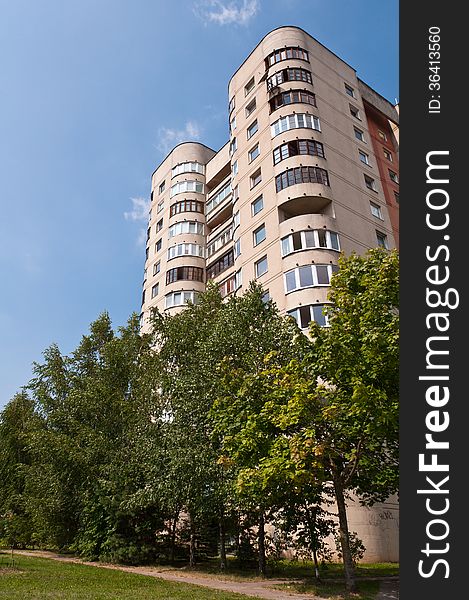 Typical Socialist Blocks of Flats Built During Communism Period in Vilnius, Lithuania.