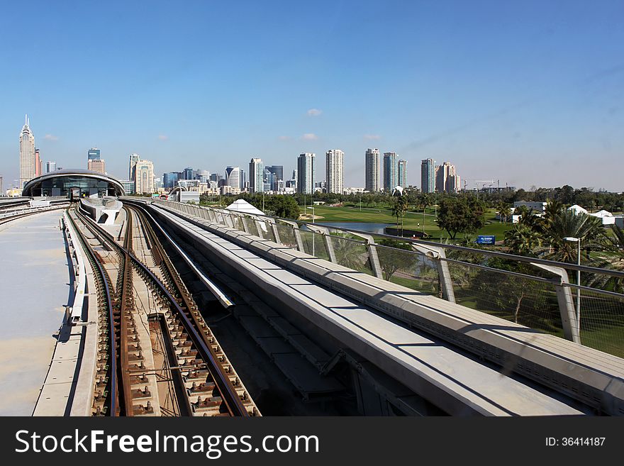 Metro Rail Network Through City