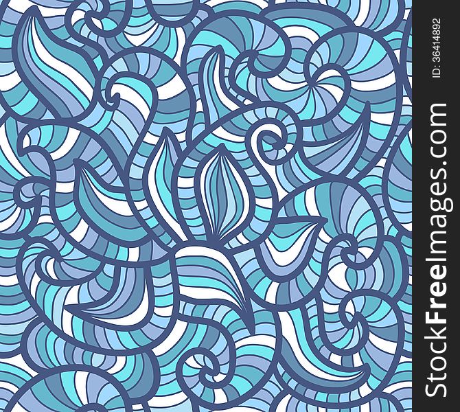 Seamless Abstract Hand-drawn  Pattern