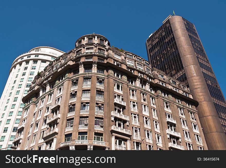 Residential or Commercial Buildings in Downtown Rio de Janeiro, Brazil. Residential or Commercial Buildings in Downtown Rio de Janeiro, Brazil.