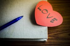 Diary Of Love Royalty Free Stock Images