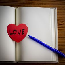 Diary Of Love Royalty Free Stock Photography Diary Of Love Royalty Free Stock Photography