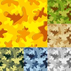 Camouflage Set Stock Images Camouflage Set Stock Images
