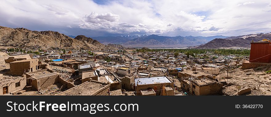 Panorama Of Leh Ladakh