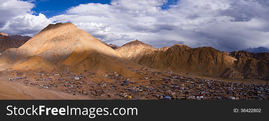 Panorama of Leh Ladakh