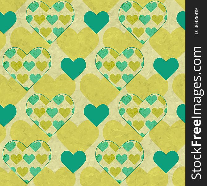 Patchwork valentines seamless pattern, eps10. Patchwork valentines seamless pattern, eps10